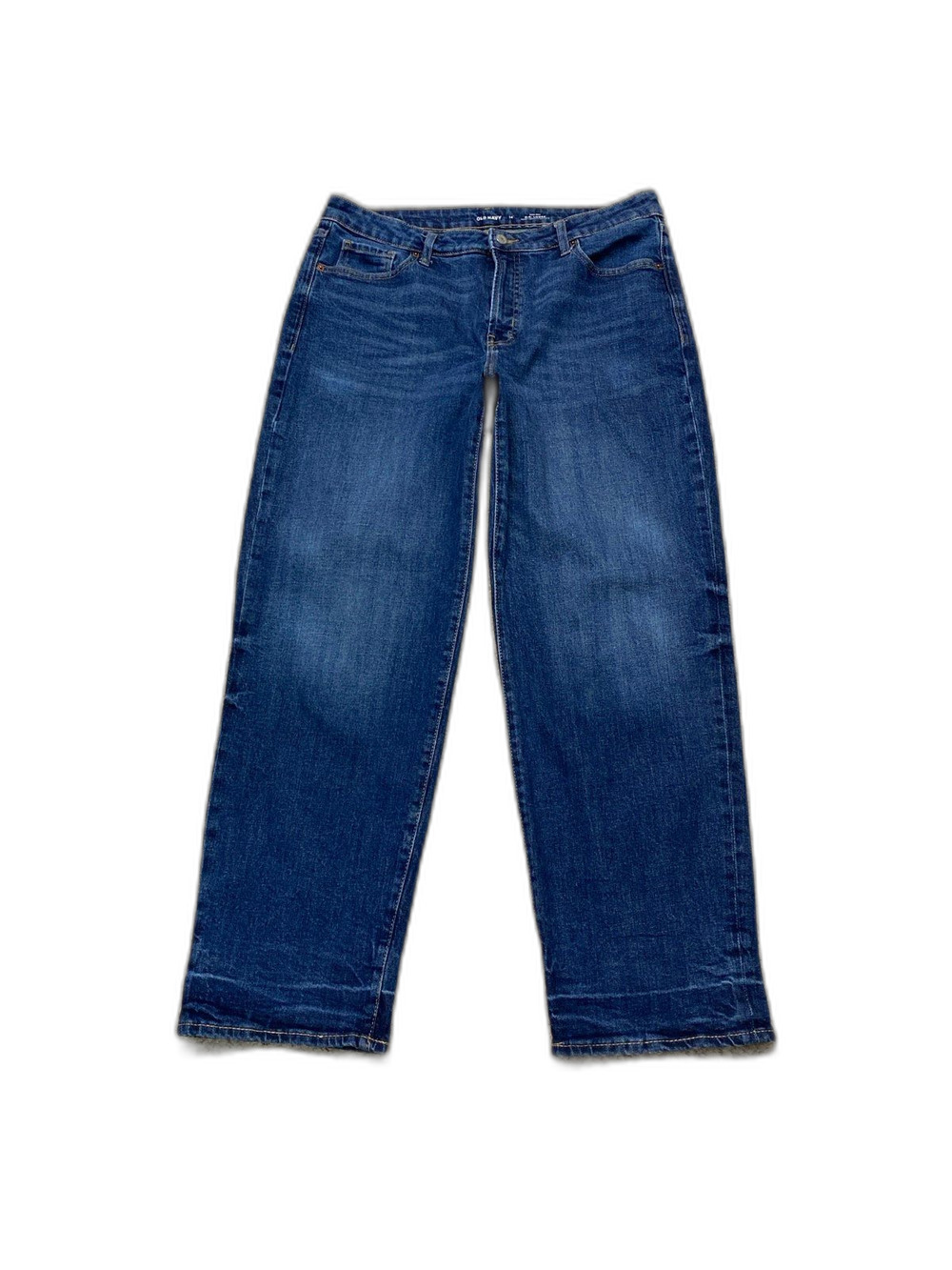 Old Navy High-Rise OG Loose Medium Wash Baggy Size 14 Straight Leg Jeans
